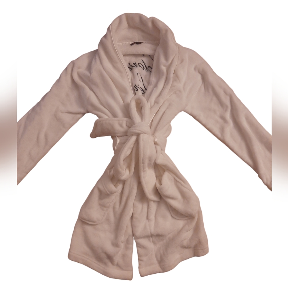 Victorias Secret The Cozy MONOGRAM PLUSH LOGO ROBE SUPER SOFT Size M